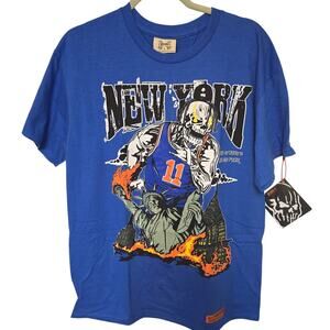 Brand X New York Jalen Brunson #11 Skeleton Graphic Tee Men's L NWT